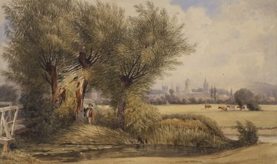 View of Oxford from the River by Joseph Mallord William Turner